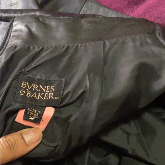 Vintage Byrnes & baker Genuine leatherpencil skirt - Picture 5 of 7
